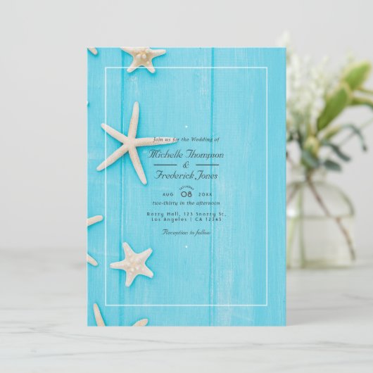 RSVP Beach Weddenschap waterverf Summer QR Code RS Kaart (Staand voorkant)