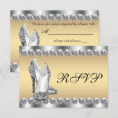 RSVP Bijou Diamant Or Argent Femme (Devant / Derrière)