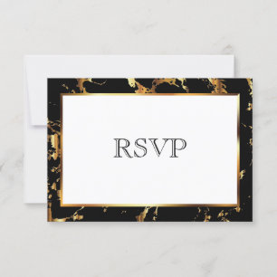 RSVP Black en Gold Marble