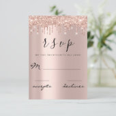 RSVP Black Rose Gold Parties scintillant Lux (Debout devant)