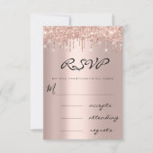 RSVP Bleu Rose Navy Drip Simly Mariage (Devant)