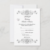 RSVP Bleu royal Mariage Blanc Diamant Cœurs 2 (Dos)