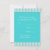 RSVP bleu sarcelle (Dos)