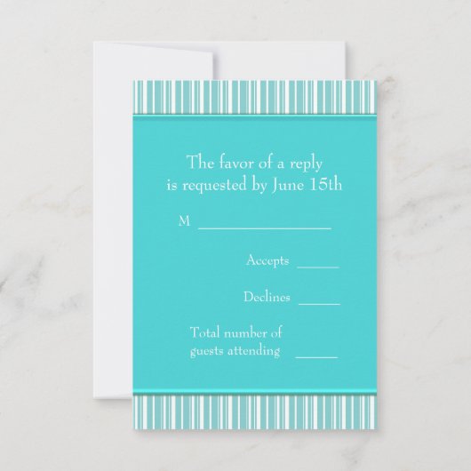 RSVP bleu turquoise (Dos)