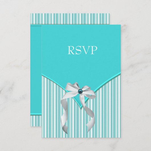 RSVP bleu turquoise (Devant / Derrière)