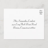 RSVP Blue Grunge bruiloft / feest Briefkaart (Achterkant)