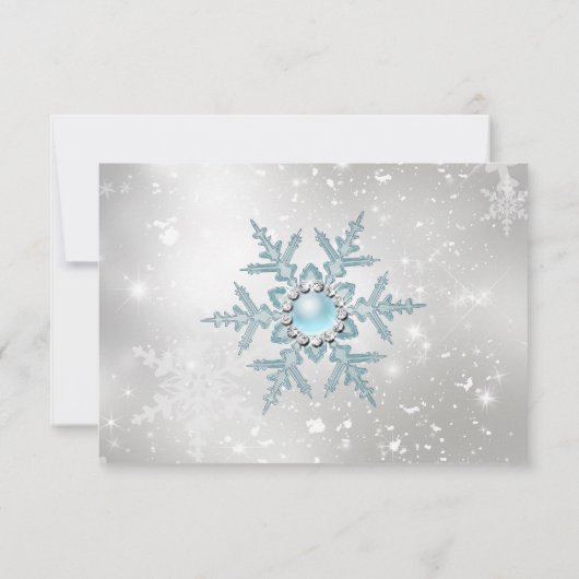 RSVP Blue Pearl Snowflake fête de Noël (Dos)