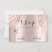 RSVP Blush Sweet 16th Robe Bridal Shower Rose (Devant)