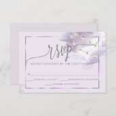 RSVP  |  BOHO Fleurs de Lilac Ombré (Devant / Derrière)