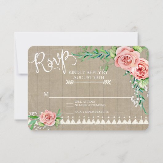 RSVP BOHO Flower Peony Babys Breath Barne Agrituri (Devant)