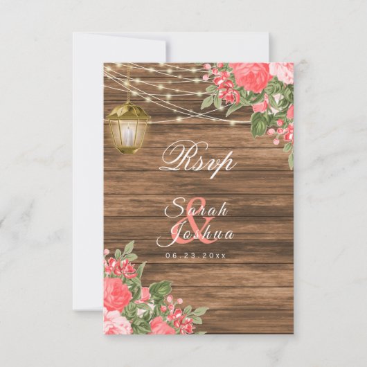 RSVP - Bois, lanternes et fleurs de corail (Devant)