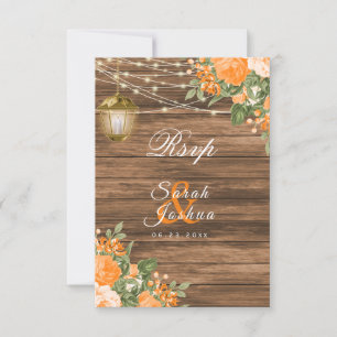 RSVP - Bois, Lanternes et Fleurs orange