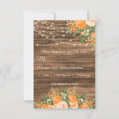 RSVP - Bois, Lanternes et Fleurs orange (Dos)