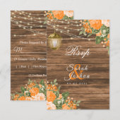 RSVP - Bois, Lanternes et Fleurs orange (Devant / Derrière)