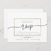 rsvp briefkaart (Voorkant / Achterkant)