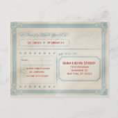  RSVP-Briefkaart (rood wit en blauw) Uitnodiging Briefkaart (Achterkant)