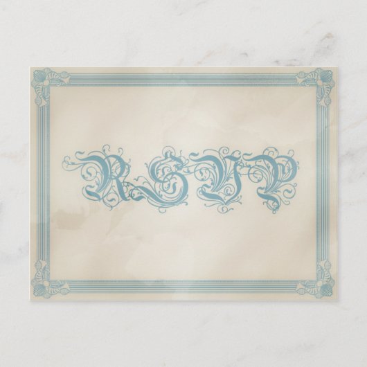 RSVP-Briefkaart (rood wit en blauw) Uitnodiging Briefkaart (Voorkant)