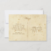 RSVP-Briefkaart tapekaart RSVP Kaartje (Achterkant)