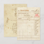 RSVP-Briefkaart tapekaart RSVP Kaartje (Voorkant / Achterkant)