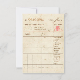 RSVP-Briefkaart tapekaart RSVP Kaartje