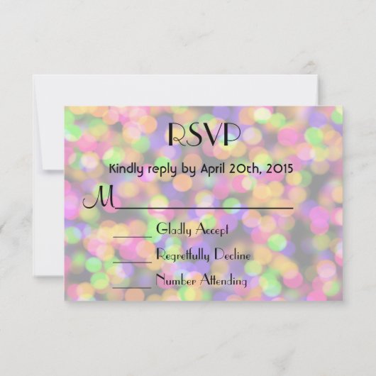 RSVP Bright and Sparkling Lights Bokeh Motif (Dos)