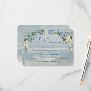 RSVP-bruiloft met Nautical Net RSVP Kaartje