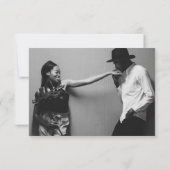 RSVP-bruiloft met QR-code en foto-bruiloft RSVP Kaartje (Achterkant)