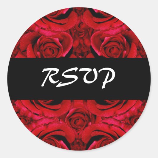 RSVP bruiloft stickers - aanpassen (Voorkant)