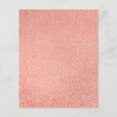 RSVP Budget Navy Blue Roos Gold Wedding Kaart (Achterkant)