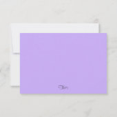 RSVP Card Abstract Design en violet (Dos)