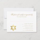 RSVP Card Colorful Rainbow Star Damask (Achterkant)