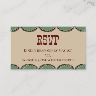 RSVP Card Contactkaartje