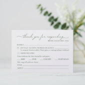 RSVP Card | English (Debout devant)
