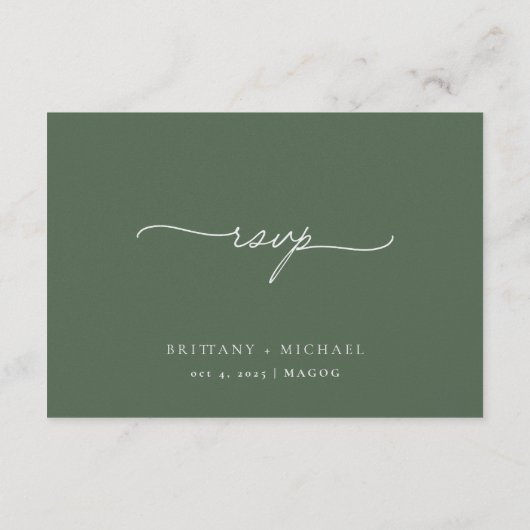 RSVP Card | English (Dos)