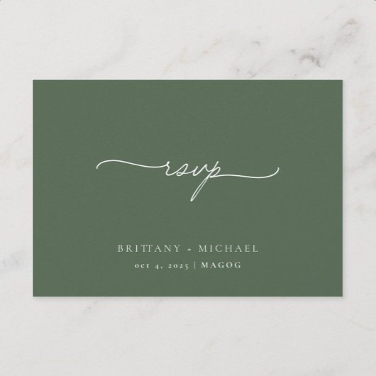 RSVP Card | English