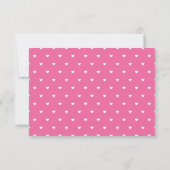RSVP CARD gold script response roze harten JORDYN2 (Achterkant)