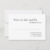 RSVP Card Magenta Pink Soll Motif (Devant)