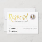 RSVP CARD or script réponse coeurs roses JORDYN2 (Devant)