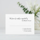 RSVP Card Scroll Pattern (Debout devant)