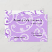 RSVP Card Scroll Pattern (Devant / Derrière)