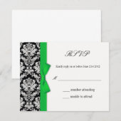 RSVP - Carte de réponse du Mariage de la mâchoire (Devant / Derrière)