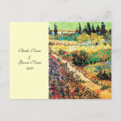RSVP, carte de réponse, van Gogh (Dos)