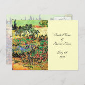 RSVP, carte de réponse, van Gogh (Devant / Derrière)