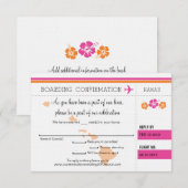 RSVP Carte d'embarquement pour Hawaï (Devant / Derrière)