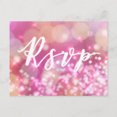 RSVP | Carte postale Épingles rose glamour (Devant)