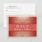 RSVP carte postale King Queen Hearts Vegas (Devant / Derrière)