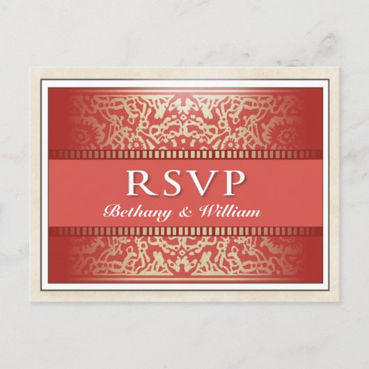 RSVP carte postale King Queen Hearts Vegas (Devant)