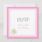 RSVP, carte réponse pour faire-part de mariage (Dos)