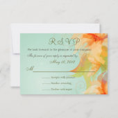RSVP - Cartes d'invitation de mariage abstraites A (Dos)