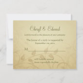 RSVP - Cartes d'invitation de mariage d'automne - (Dos)